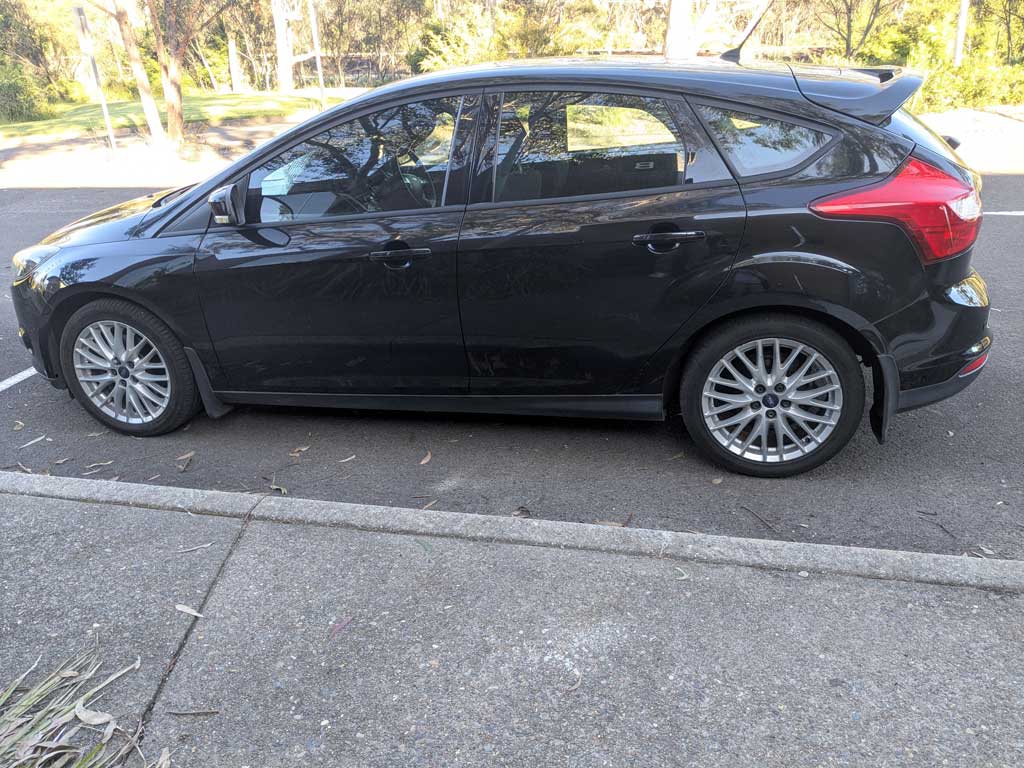 Ford Focus with black trim